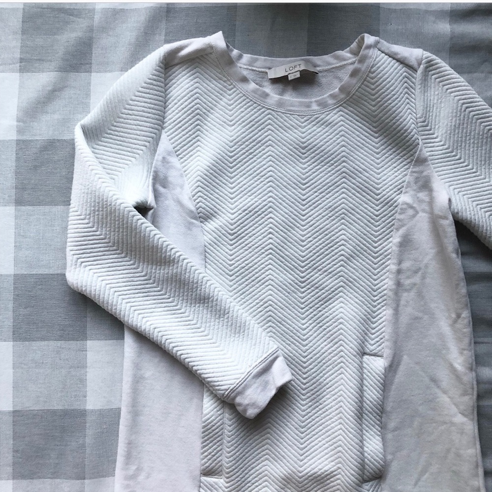Loft white sweater dress!